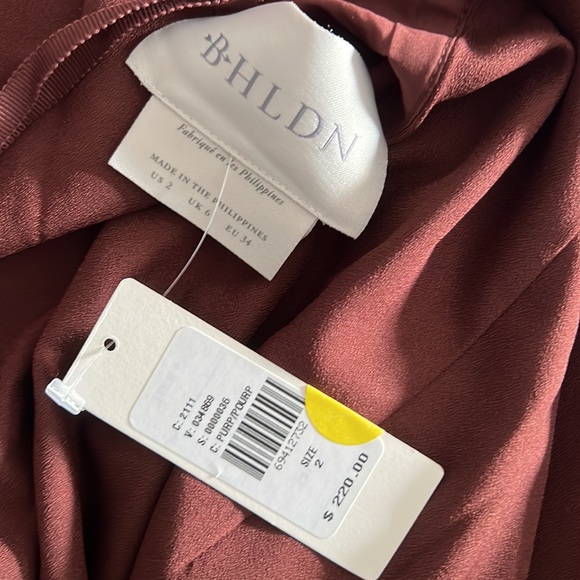 Anthropology BHLDN Marta Crepe Dress - Plum - Picture 5 of 8